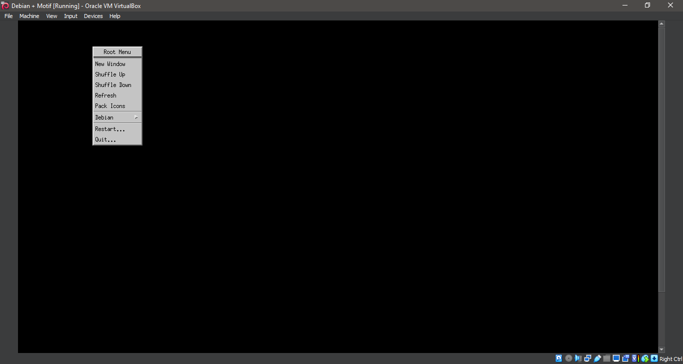 Running Motif Window Manager